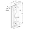 Prime-Line Steel Latch Guard Plate Cover for Out-Swinging Doors, Gray (Single Pack) U 9503 - alternate 2